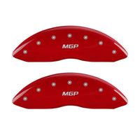 MGP Caliper Covers Set of 4 22234SMGPRD, Engraved Front Rear: MGP, Red Powder Coat Finish, Silver Characters