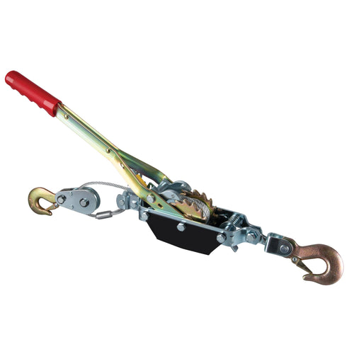 50-100 Performance Tool Dual Gear Power Puller - 2 Ton Capacity Winch With 6' aircraft cable