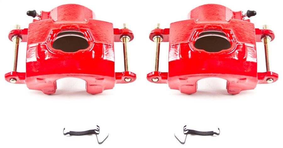 Power Stop S4020 Front Pair of High-Temp Red Powder Coated Calipers