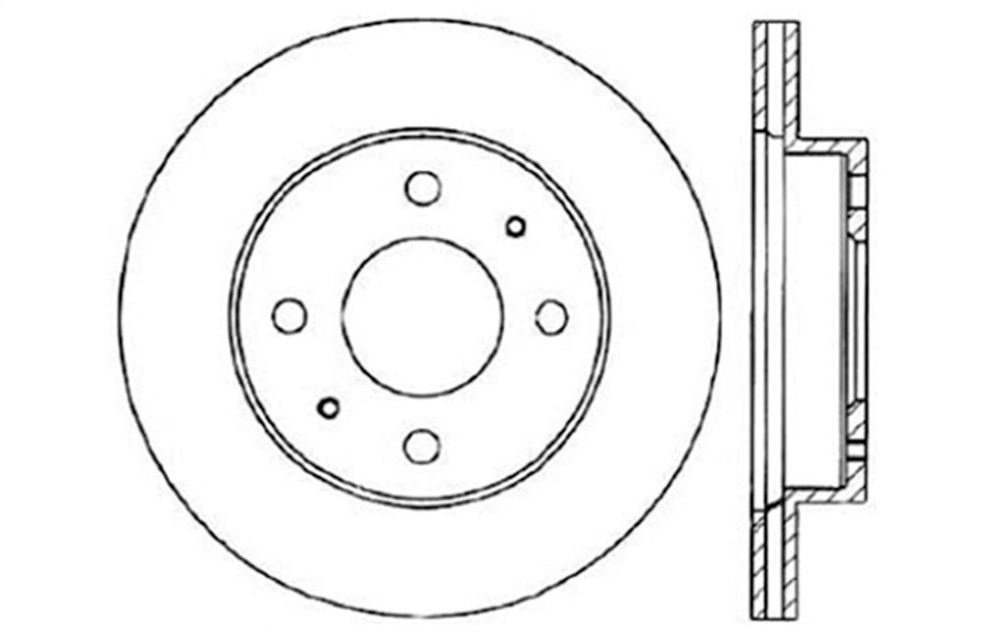 Sport Drilled/Slotted Brake Rotor StopTech 127.42060R (Front Right), 1 Pack