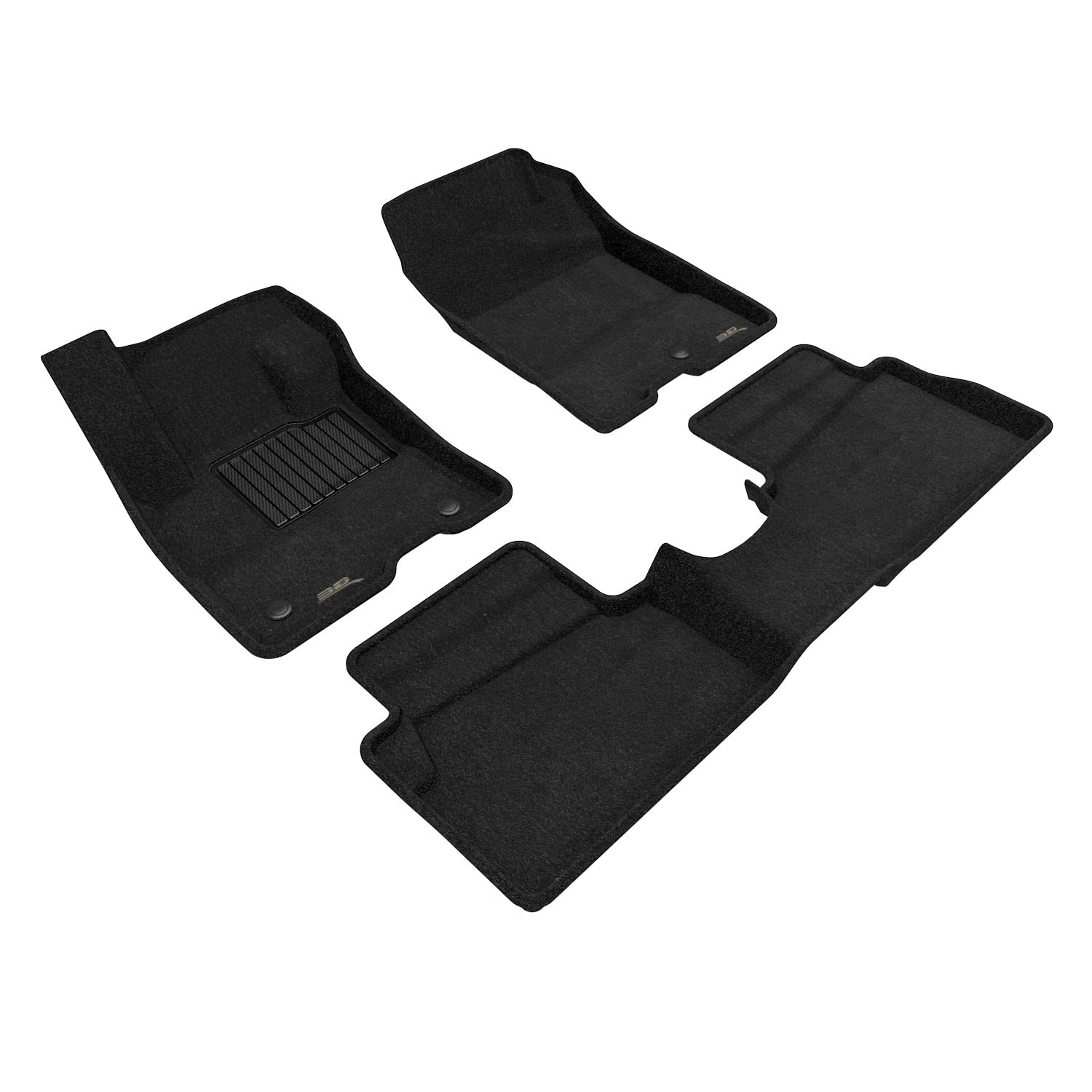 3D MAXpider Elegant Custom Fit Floor Mat (Black) for Ford Maverick Hybrid 2022-2026 - Full Set