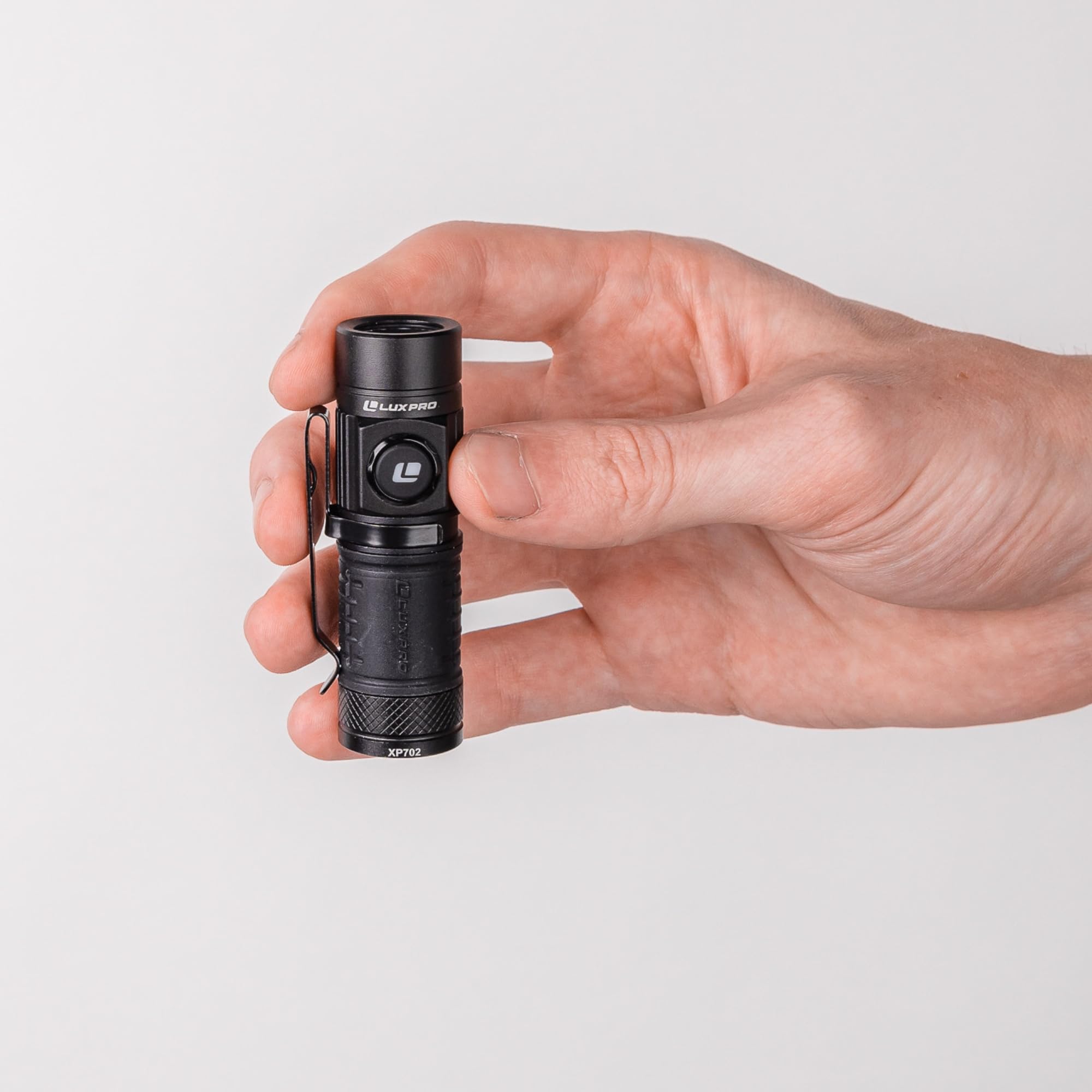 Pro Series LUXPRO LED Rechargeable High Lumens Flashlight - Compact, Waterproof Design w/ 3 Modes - Bright Flashlight for Outdoor, Emergency, Camping w/Smart Button - 600 Lumens - XP702
