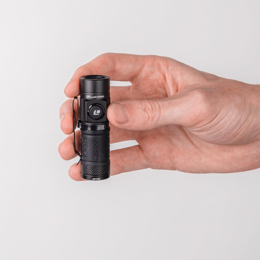 Pro Series LUXPRO LED Rechargeable High Lumens Flashlight - Compact, Waterproof Design w/ 3 Modes - Bright Flashlight for Outdoor, Emergency, Camping w/Smart Button - 600 Lumens - XP702