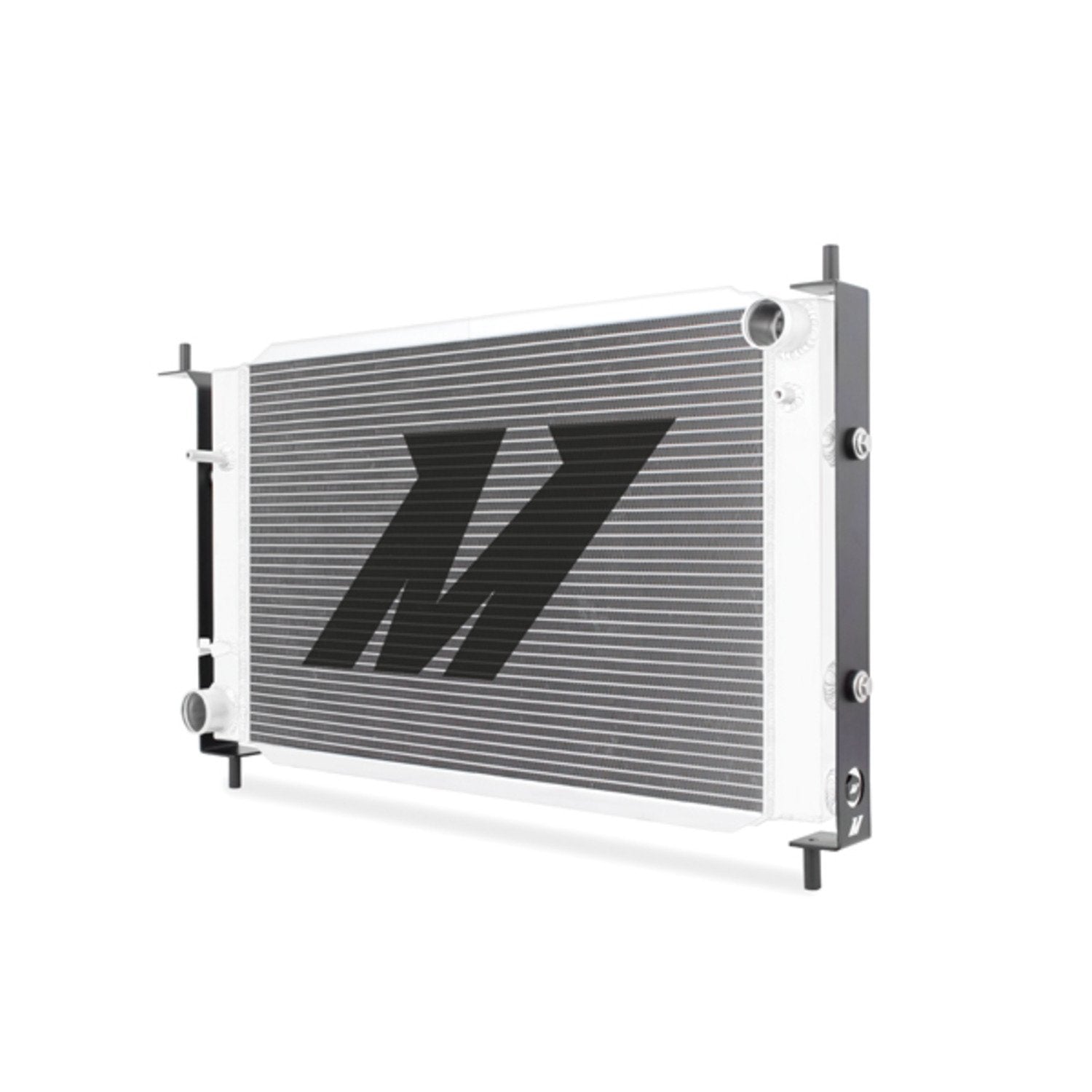 Mishimoto Aluminum Bracketed Radiator Fits Ford Mustang Manual 1996 Silver MMRAD-MUS-96B