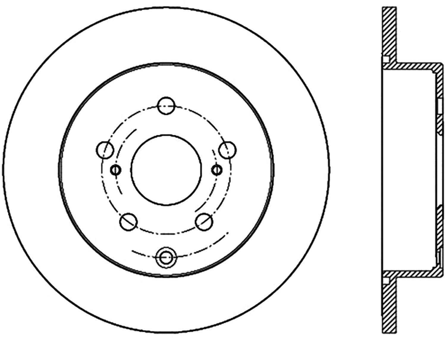 120.44181 Centric Premium Brake Rotor
