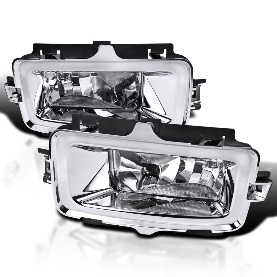 Clear Lens Fog Lights + H3 Bulbs + Switch Included SPEC-D TUNING Compatible with 2014-2015 Chevy Silverado 1500 Pickup L+R Pair Assembly