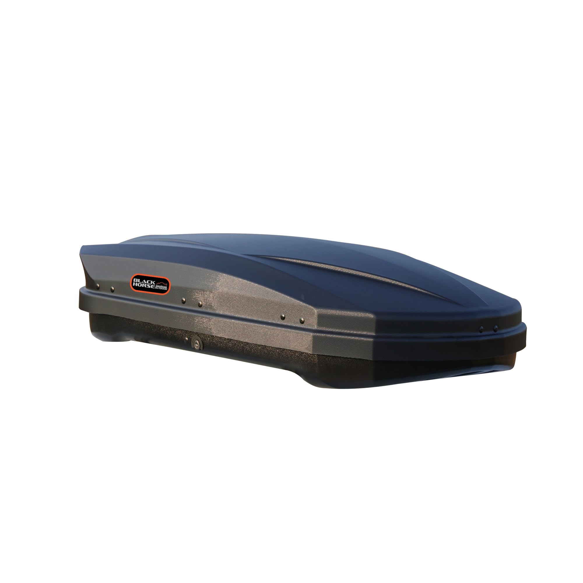 Rooftop Cargo Carrier Black Horse ABS + PMMA Hard Shell, 12 Cubic Feet Waterproof Car Roof Cargo Carrier Box w/Dual Side Opening, Security Key, 165lbs Capacity, for 29" to 80" Wide Crossbar Rack
