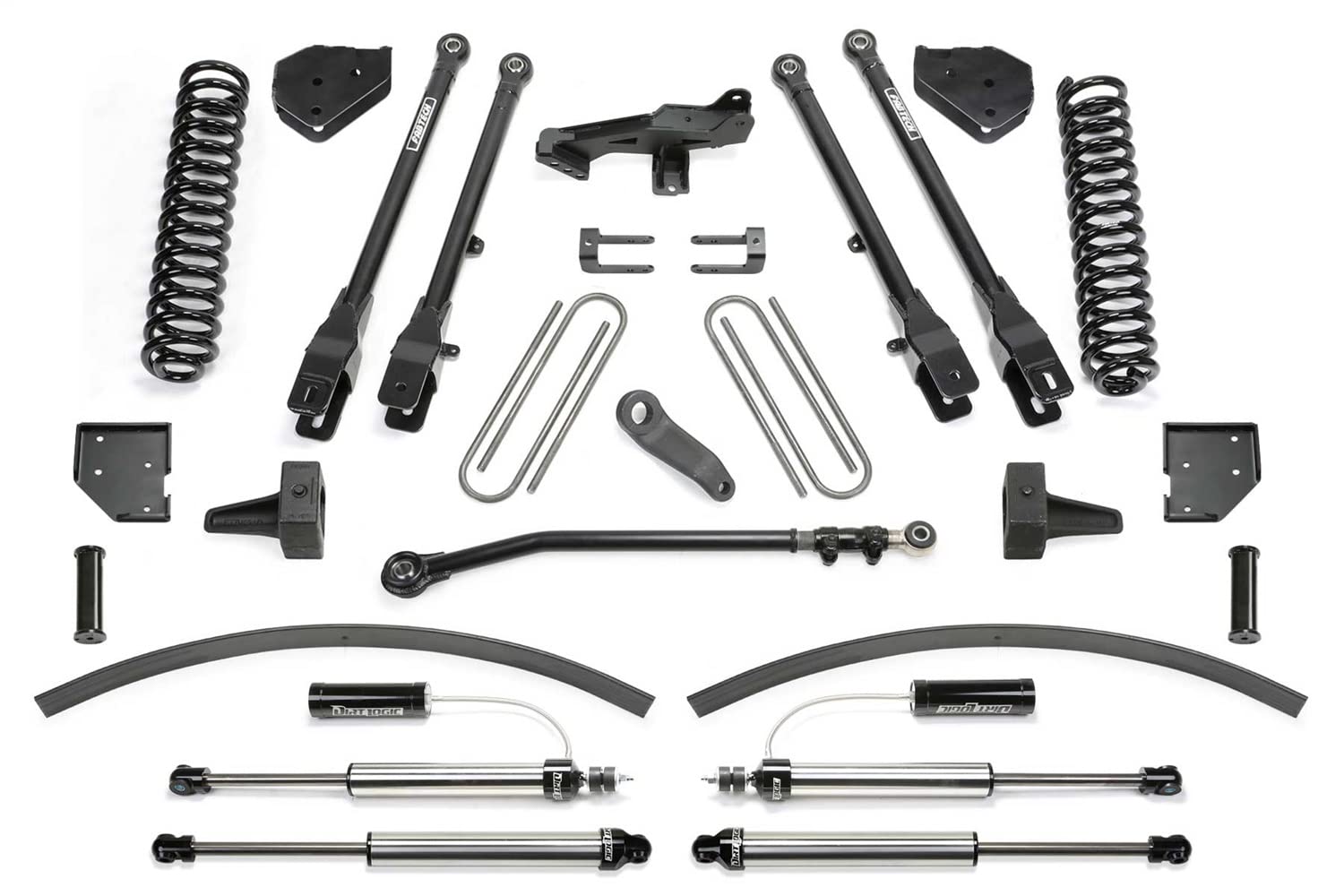 Fabtech 4LINK SYS 8 W/COILS & DL RES