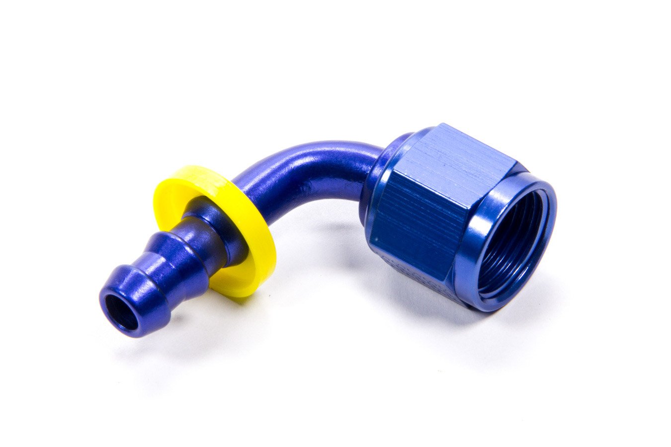 90 Degree Fragola Push Lock Hose End For Fuel Cell Conversion (#8 Nut X 6An)