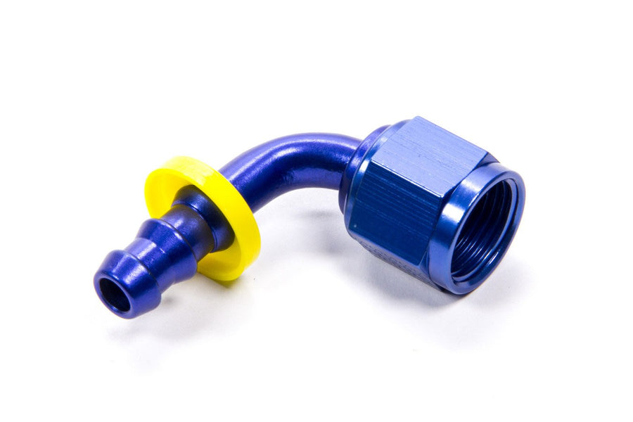 90 Degree Fragola Push Lock Hose End For Fuel Cell Conversion (#8 Nut X 6An)