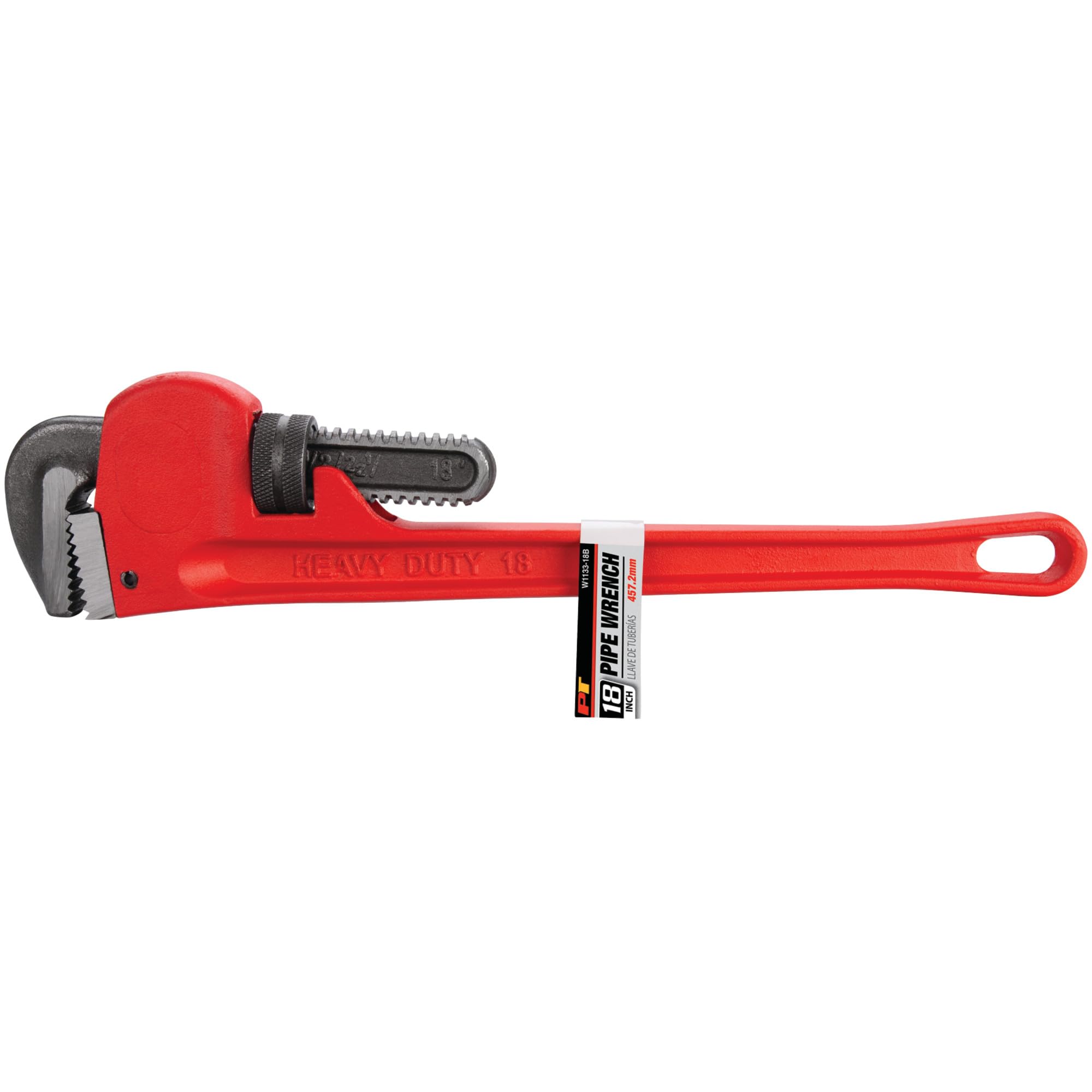 Heavy-Duty Performance Tool W1133-18B Adjustable Straight Pipe Wrench, 18-inch