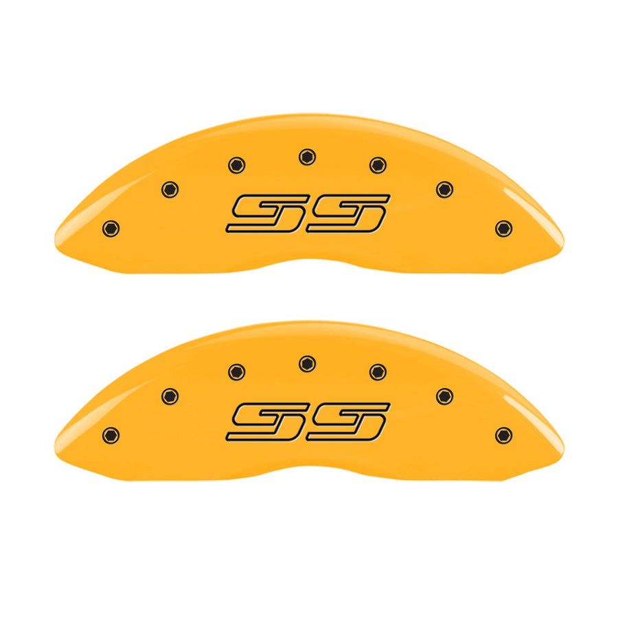 Caliper Covers MGP 14002SSS1YL, Yellow
