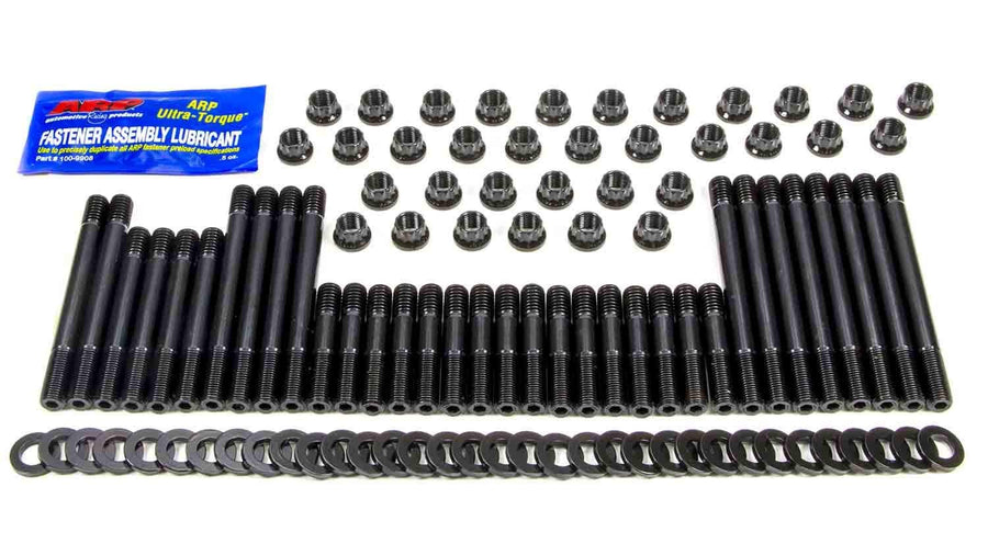 ARP 234-4308 12-Point Black Oxide Pro Series Cylinder Head Stud Kit for Small Block Chevy with 18 Degree Raised Port Head