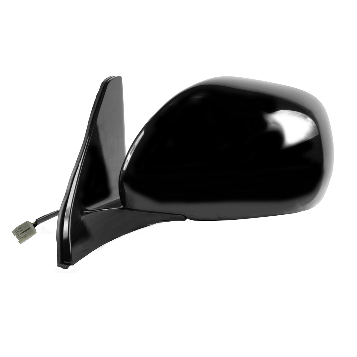 Driver Side Fit Mirror for Lexus GX470, Black w/PTM Cover, w/Memory, Foldaway, Heated Power