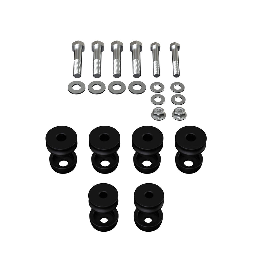 Body Mount Kit QA1 5263 - Mounts/Hardware Included - Aluminum - Black Anodized - GM F-Body 1967-69 - Kit