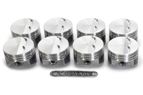 KB120.STD PERFORMANCE PISTONS SBC Flat Top Piston Set 4.000 Bore -7cc
