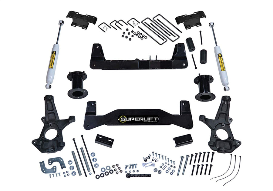 SUPERLIFT REALTRUCK SUSPENSION 6.5" Lift Kit | Complete Lift Kit with Strut Spacers & Rear Shadow Shocks | K181 | Fits 2014-2019 Chevrolet Silverado/GMC Sierra 1500 2WD w/ Alum. or Stamped Steel Arms