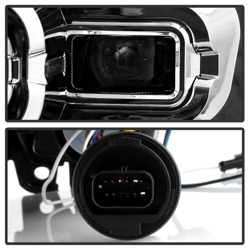 Akkon - Projector Headlights (PRO-JH-DR19-FLED-C) Xtune