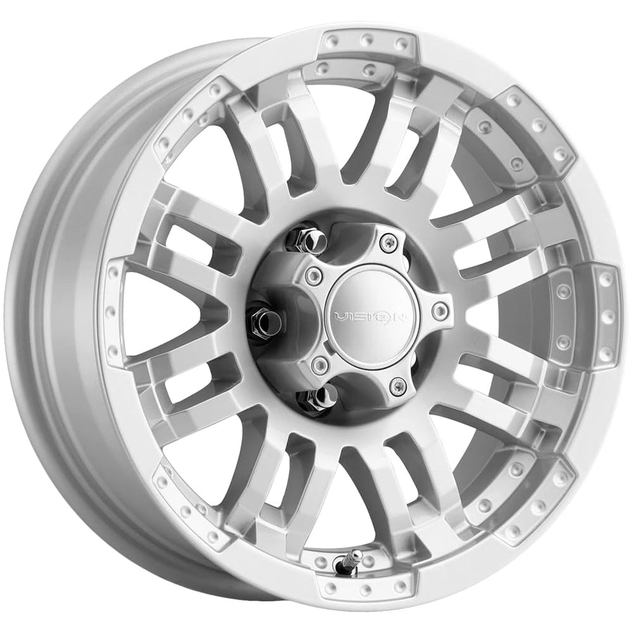 375 Warrior Vision 17x8.5 5x5.5" +18mm Silver Wheel Rim 17" Inch