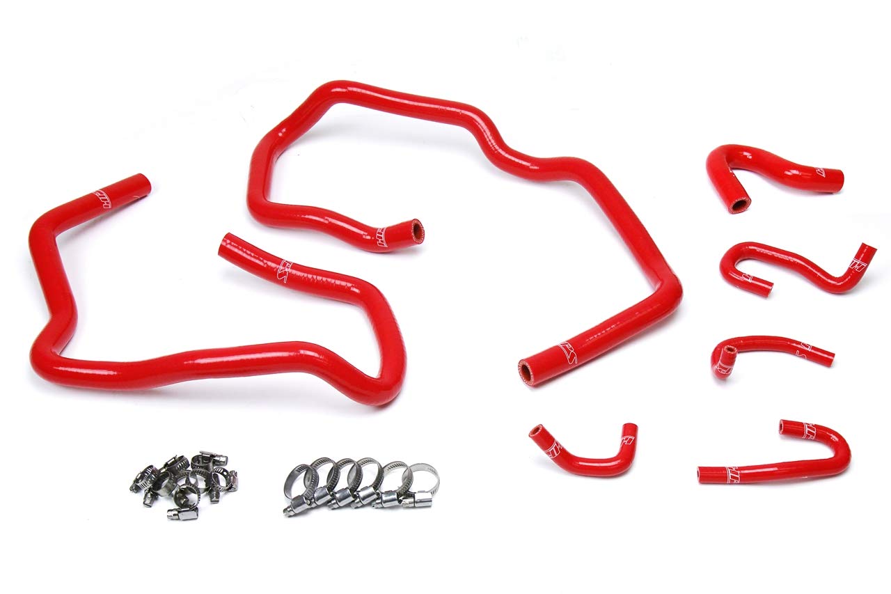 Red HPS 57-1547-RED Silicone Heater Hose Kit Coolant