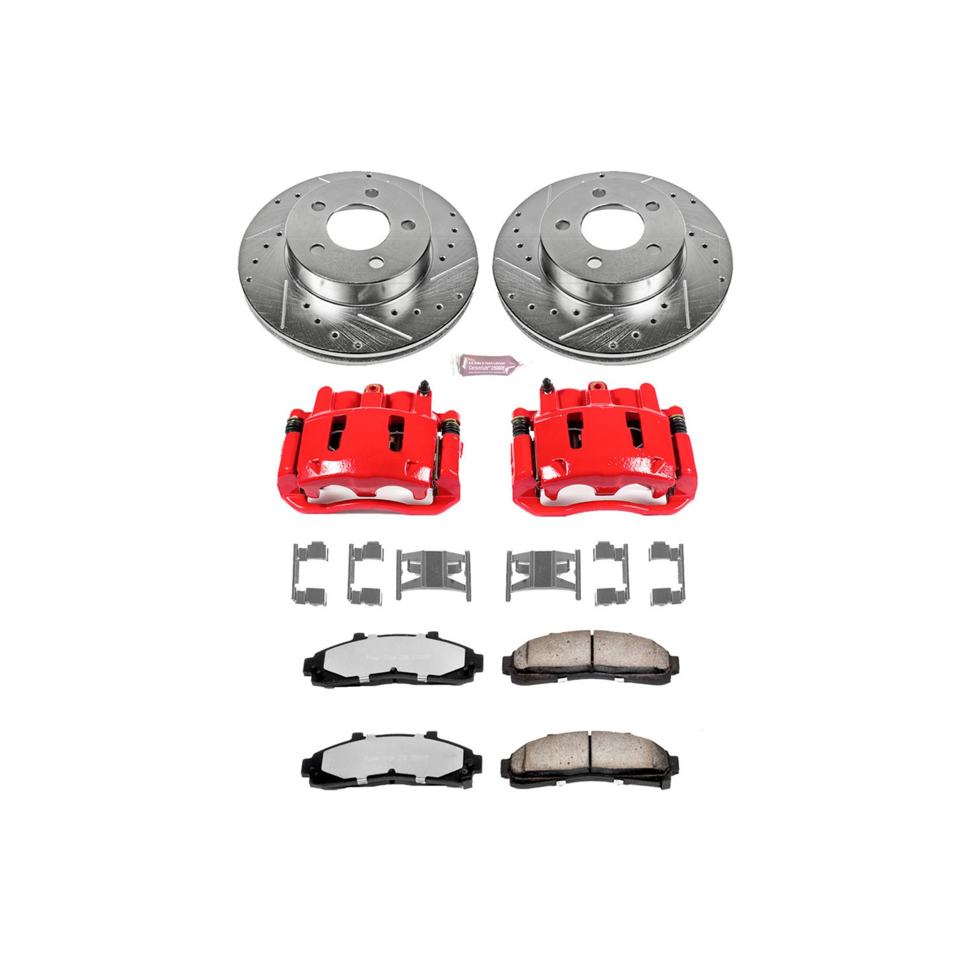 Power Stop Front KC1860-36 Z36 Truck and Tow Brake Kit with Calipers For Ford Explorer, Ford Ranger, Mazda B3000, Mazda B4000, Mercury Mountaineer [Model Specific]