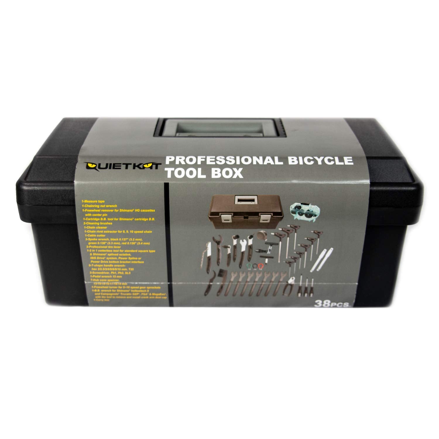 Advanced QuietKat Tool Kit, Featuring 38 E-Bike Tools