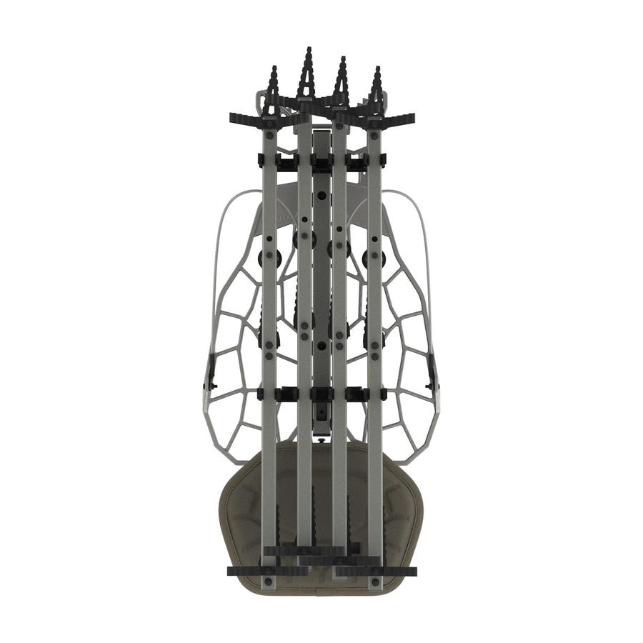 Hunting Accessories Bundle NOVIX Helo Hunt Ready System w/Lock on Tree Stand & Tree Steps – Versatile & Packable – Frost-Coated Treestand Accessories - Made in USA, Classic