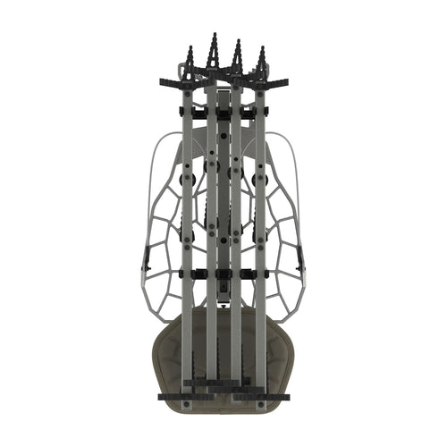 Hunting Accessories Bundle NOVIX Helo Hunt Ready System w/Lock on Tree Stand & Tree Steps – Versatile & Packable – Frost-Coated Treestand Accessories - Made in USA, Classic