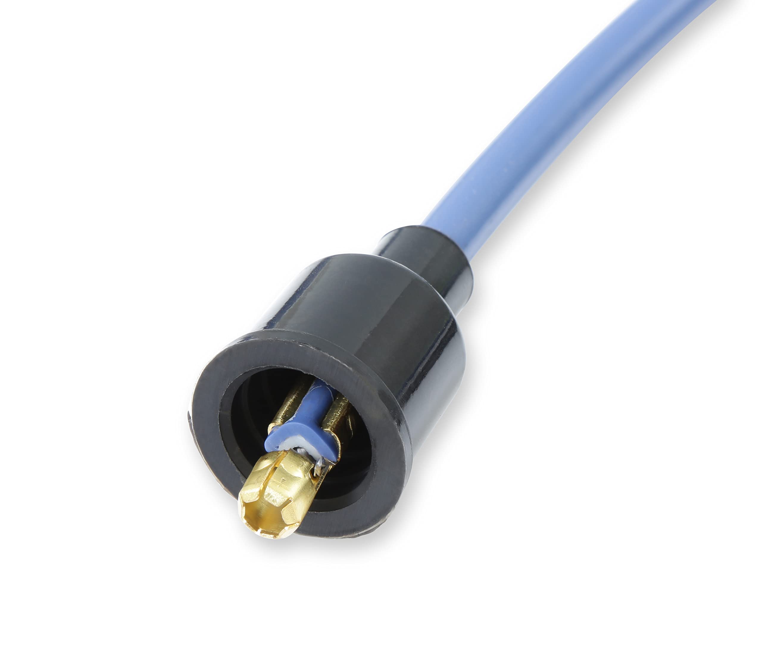 Spark Plug Wire Set- ACCEL 4041B 8mm - Blue Wire with Blue 90 Degree Boots