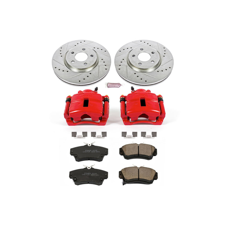 Power Stop Z23 Evolution Sport Brake Kit with Calipers For Chrysler PT Cruiser 2003-2009 | Dodge Neon 2003-2005 [Vehicle Specific]