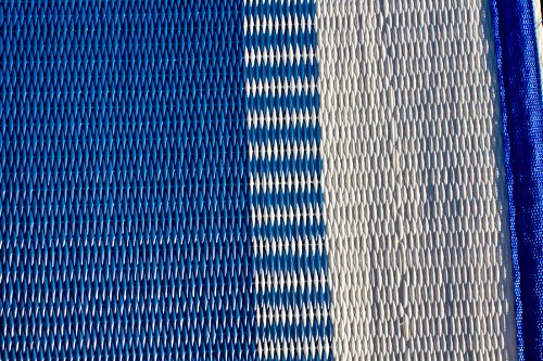 Awning Camco Leisure Mat-Blue Stripe 6' X 9'