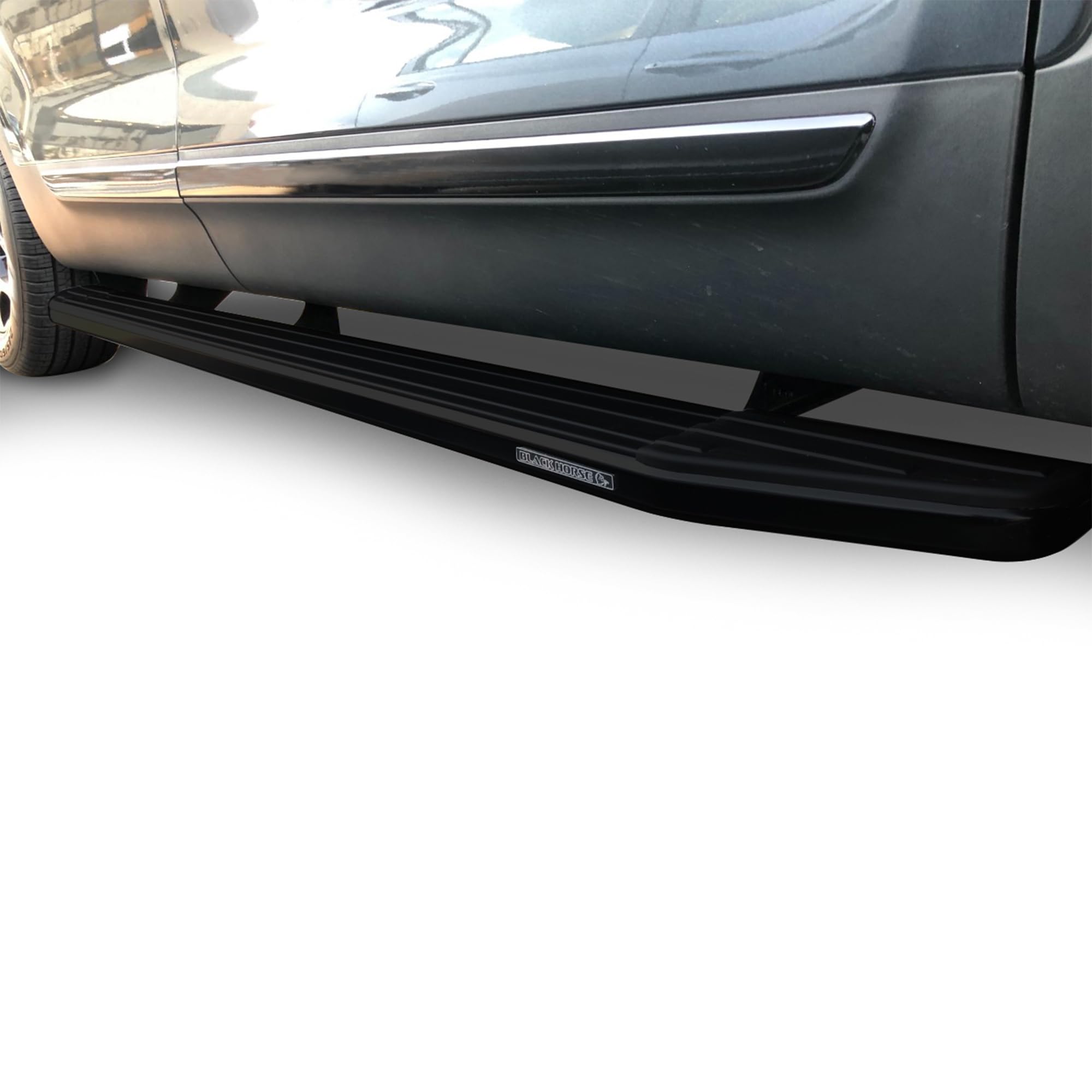 Peerless Black Horse Running Boards Black Compatible with 2016-2017 Acura RDX-PR-ACRDBK