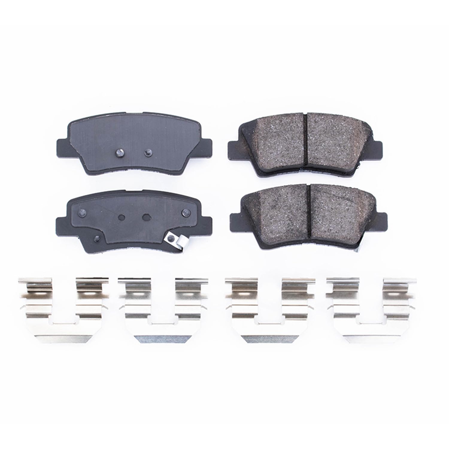 Power Stop Front Brake Kit For Hyundai Azera 2012-17 |Kia Optima 2011-16 |Sonata 2011-15 - Ceramic Brake Pads With Installation Hardware, 17-1445