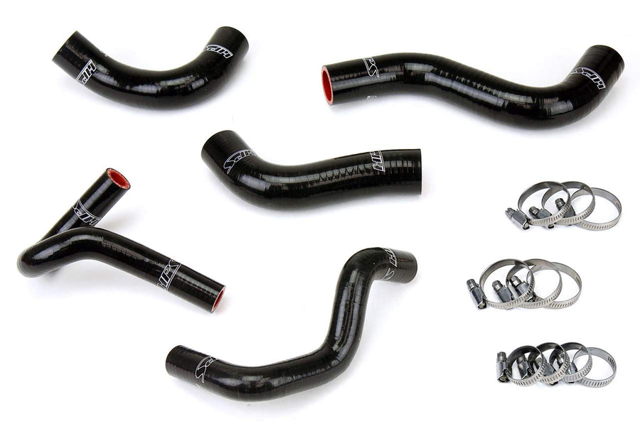 Black HPS 57-1411-BLK Silicone Radiator Coolant/Heater Hose Kit