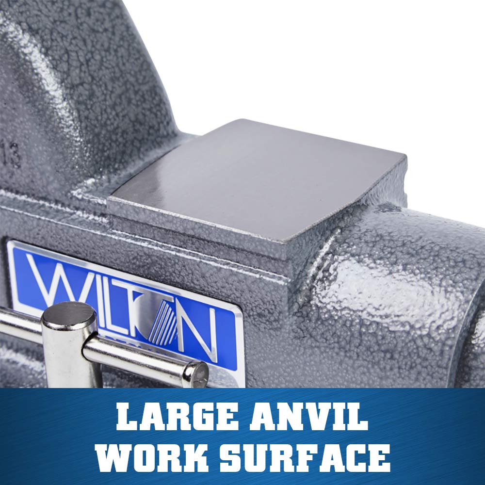 Tradesman Wilton Bench Vise, 5-1/2" Jaw Width, 5" Max Jaw Opening, 3-3/4" Throat (Model 1755)