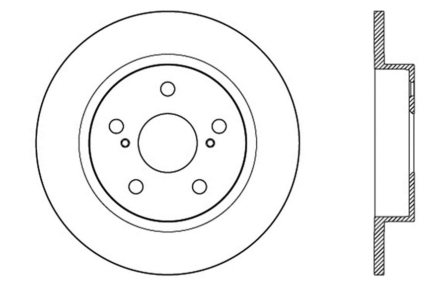 Sport Drilled/Slotted Brake Rotor StopTech 127.44179R (Rear Right), 1 Pack