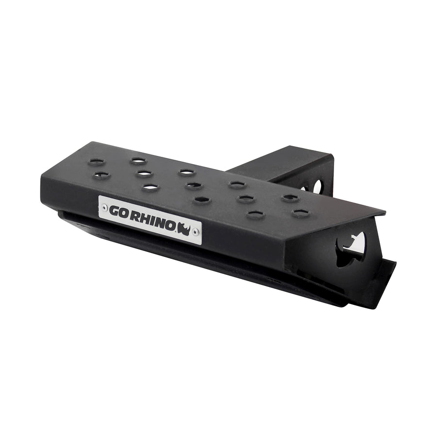 Go Rhino HS-10 Hitch Step Skid Plate | 12" Mild Steel, Textured Black | HS1012T | Fits 2" Receivers