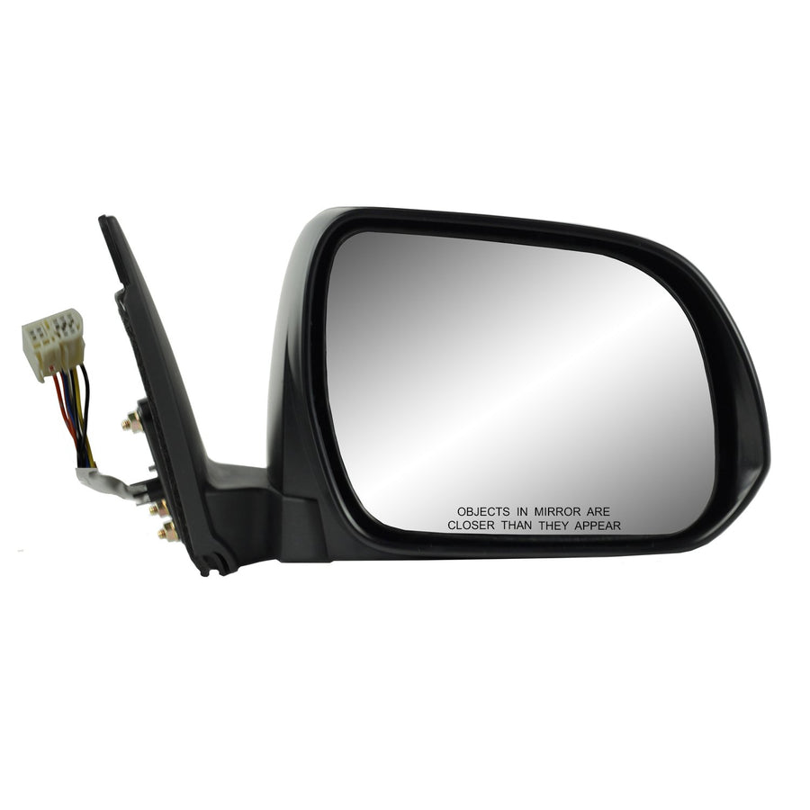 Toyota Highlander Passenger Side Mirror, Highlander Hybrid, Textured Black w/PTM Cover, Puddle Lamp, Foldaway, Heated Power JP Built