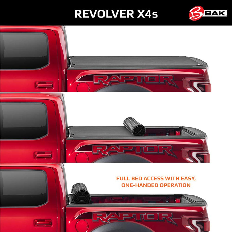 BAK Revolver X4s Hard Rolling Truck Bed Tonneau Cover | 80324 | Fits 4' 6" Bed (54.4") 2022-2026 Ford Maverick