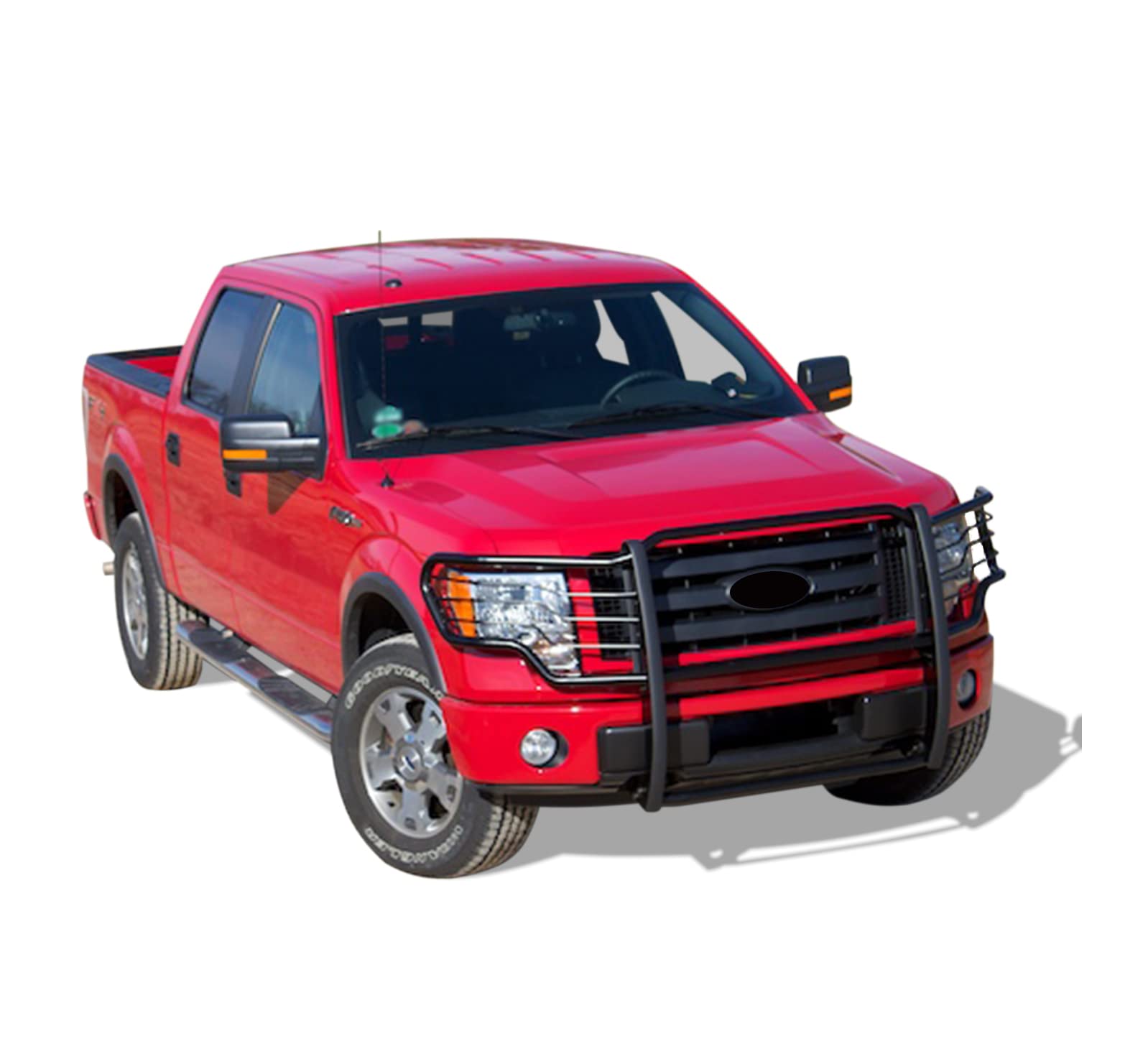 Bumper Guard Black Horse Grille brush Modular Black Compatible with 2009-2014 Ford F-150-17FP30MA