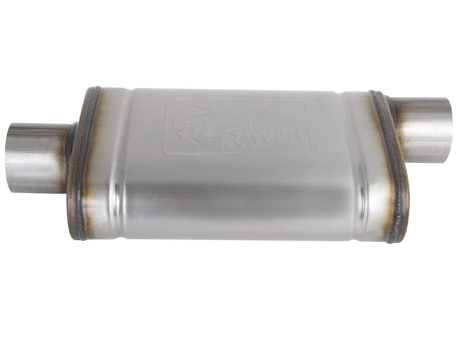 Mach Force-Xp aFe Power 49M00031 3" 409 Stainless Steel Muffler, 1 Pack
