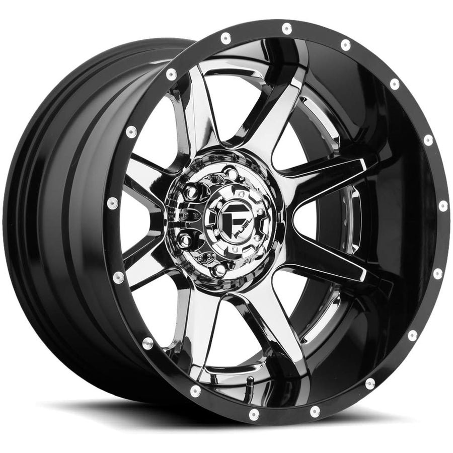 Chrome Fuel Rampage Wheel with Painted (20 x 10. inches /6 x 5 inches, -19 mm Offset)