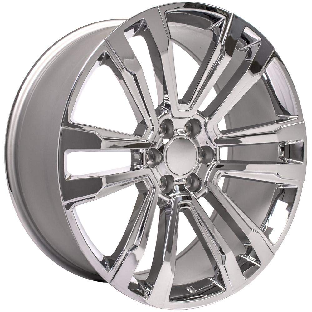 24 Inch OE Wheels CV44 Rim Fits Yukon Denali Style 6x139.7 24x10 Chrome - Hollander 5822 (1)