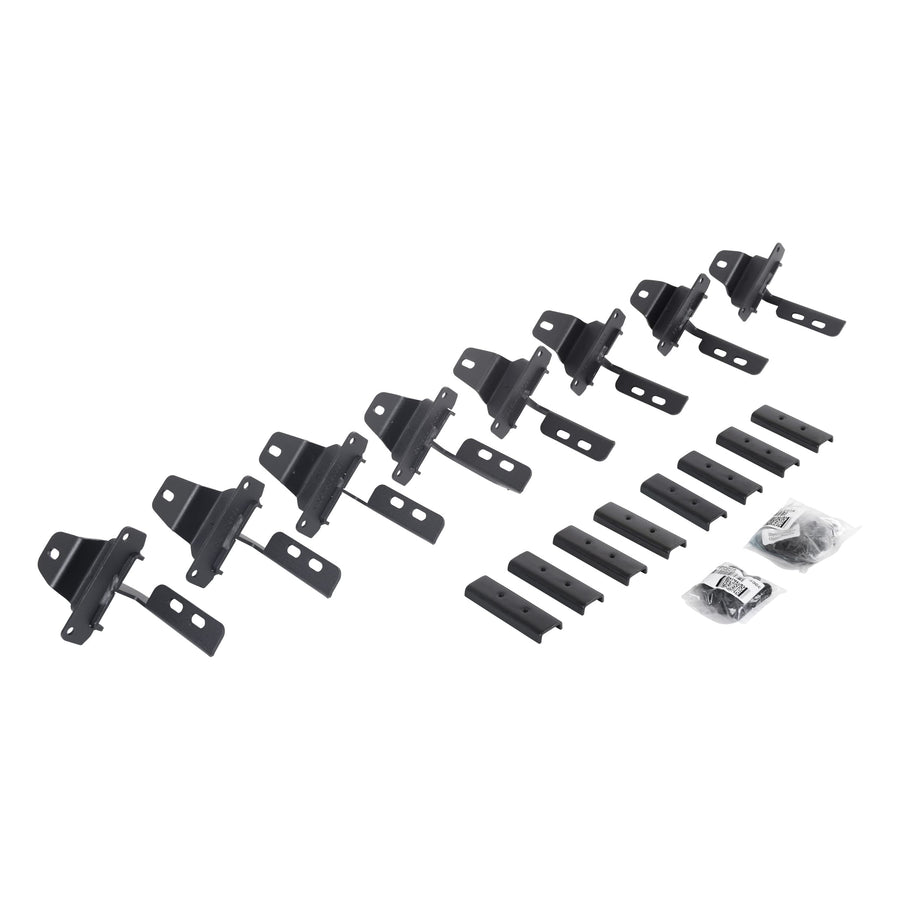 RB10 / RB20 Brackets Go Rhino | Mild Steel, Textured Black | 6945165 | Fits 2020 - 2024 Jeep Gladiator JT, 4-Door