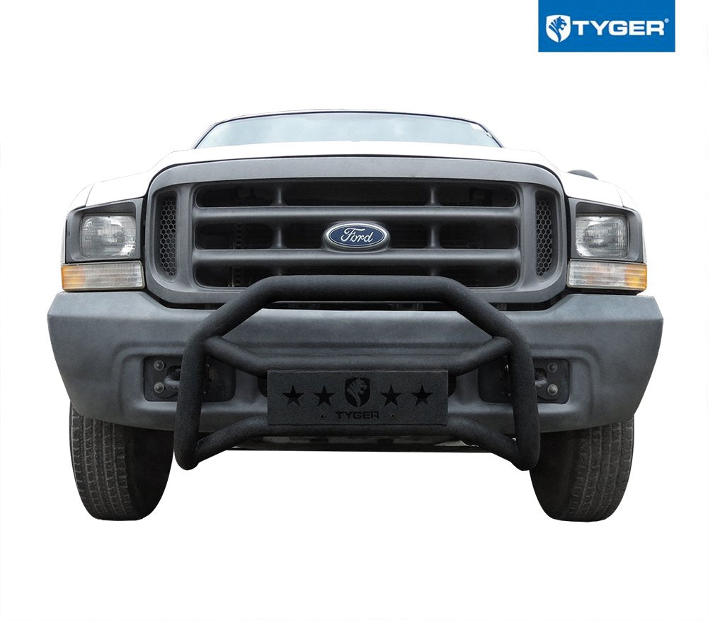 Tyger Auto TG-GD6F60228 Bumper Guard Front Compatible with 1999-2004 Ford F250/350/450/550 Super Duty | Textured Black | Light Mount | Bull Bar