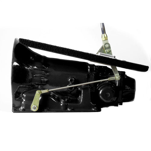23" Polished Lokar FMS60C4APP Floor Mount Shifter with Piston Shaped Knob for C-4 Transmission