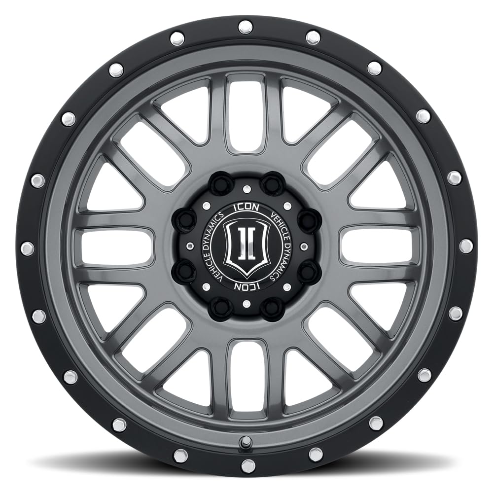 ICON Alloys Alpha, 20 x 9/8 x 170, Gun Metal, 0mm Offset, 5" BS, 1220908150GM