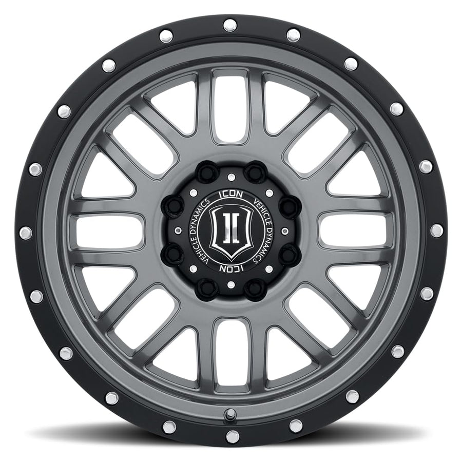 ICON Alloys Alpha, 20 x 9/8 x 170, Gun Metal, 0mm Offset, 5" BS, 1220908150GM