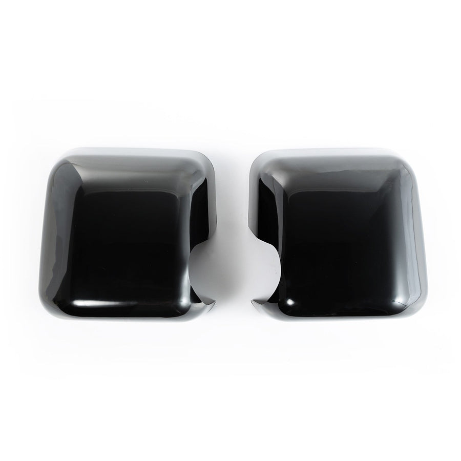 Door Mirror Cover Kit, Rugged Ridge, Black, Paintable | 13311.04 | Fits 2007-2018 Jeep Wrangler JK