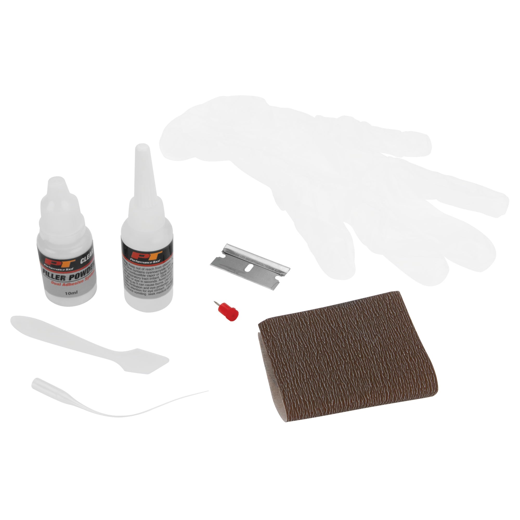 W481 Performance Tool Adhesive & Welding Compound for Instant Bonding of Multiple Materials, Includes Application Pack & Precision Applicator Tube